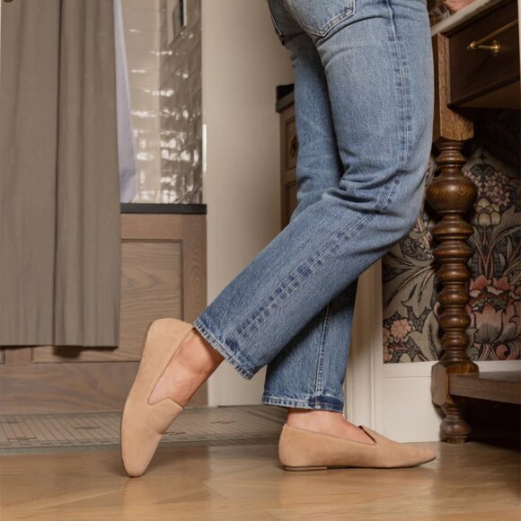 Birdies Starling Slip-On Flats Tan Suede Size 8 - Picture 3 of 8